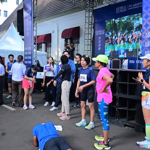 Race photo from KEMLU RUN 2026
