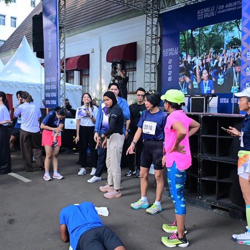 Race photo from KEMLU RUN 2026