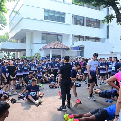 Race photo from KEMLU RUN 2026