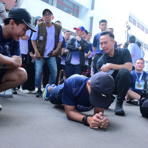 Race photo from KEMLU RUN 2026
