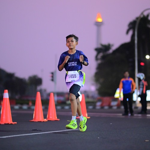 Race photo from KEMLU RUN 2026