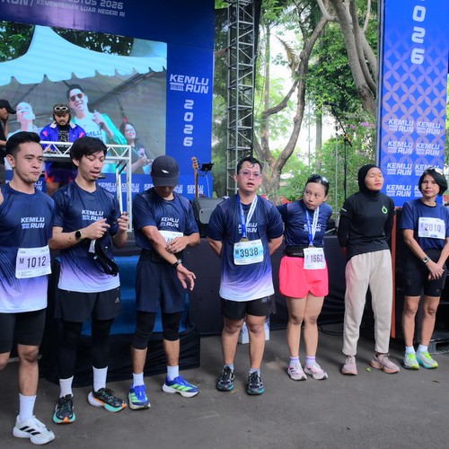 Race photo from KEMLU RUN 2026
