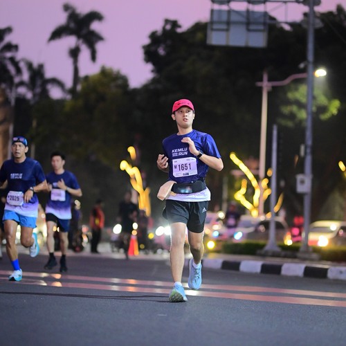 Race photo from KEMLU RUN 2026