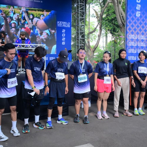 Race photo from KEMLU RUN 2026