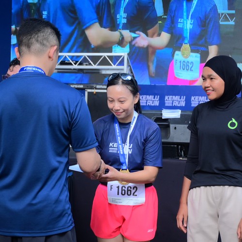 Race photo from KEMLU RUN 2026