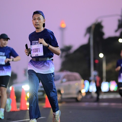 Race photo from KEMLU RUN 2026