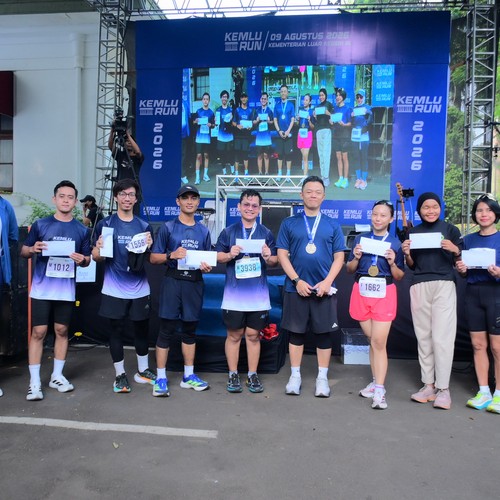 Race photo from KEMLU RUN 2026