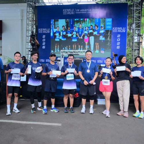 Race photo from KEMLU RUN 2026