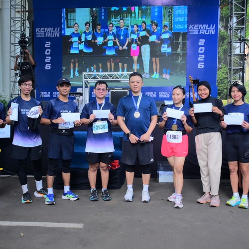 Race photo from KEMLU RUN 2026