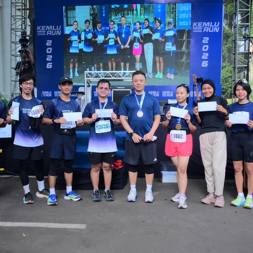 Race photo from KEMLU RUN 2026