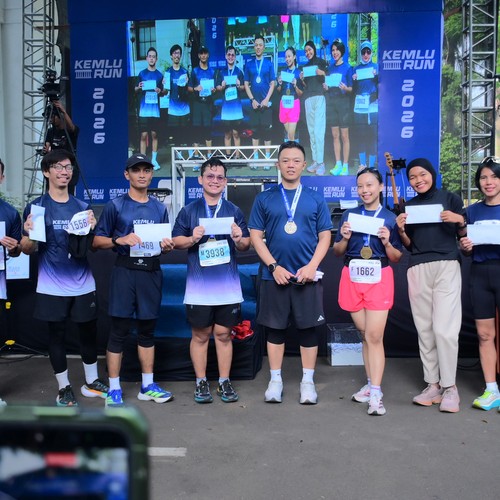 Race photo from KEMLU RUN 2026