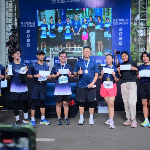 Race photo from KEMLU RUN 2026