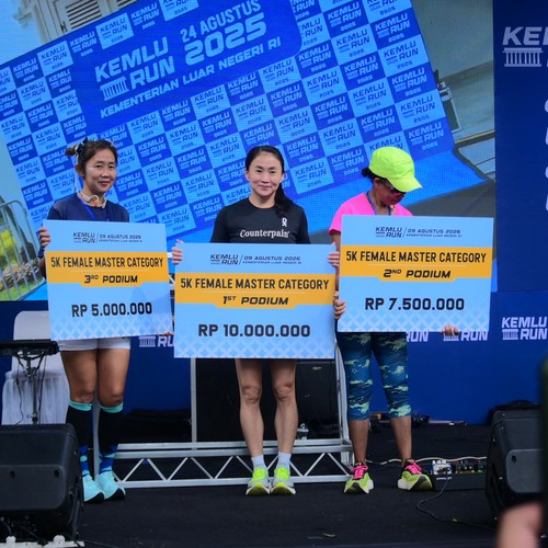 Race photo from KEMLU RUN 2026