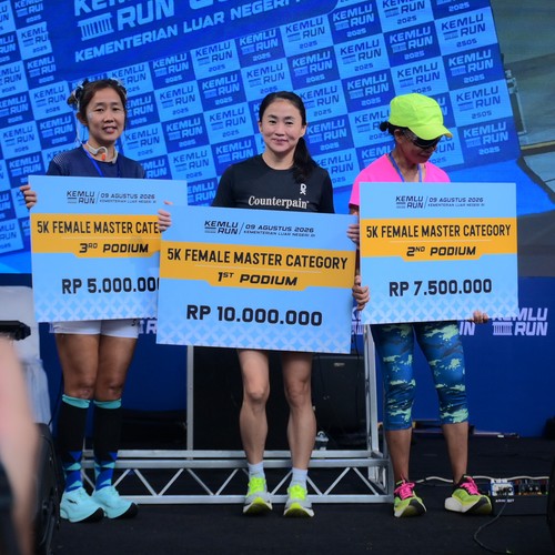 Race photo from KEMLU RUN 2026
