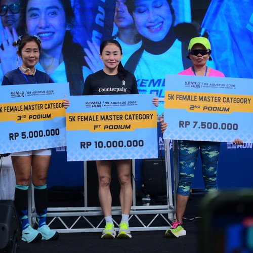 Race photo from KEMLU RUN 2026