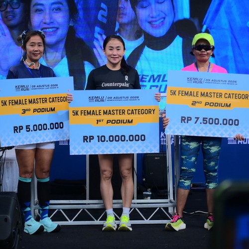 Race photo from KEMLU RUN 2026