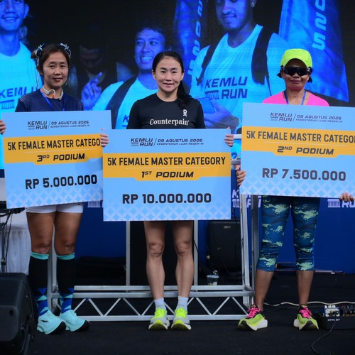 Race photo from KEMLU RUN 2026