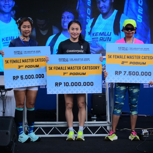 Race photo from KEMLU RUN 2026