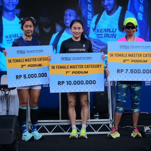 Race photo from KEMLU RUN 2026