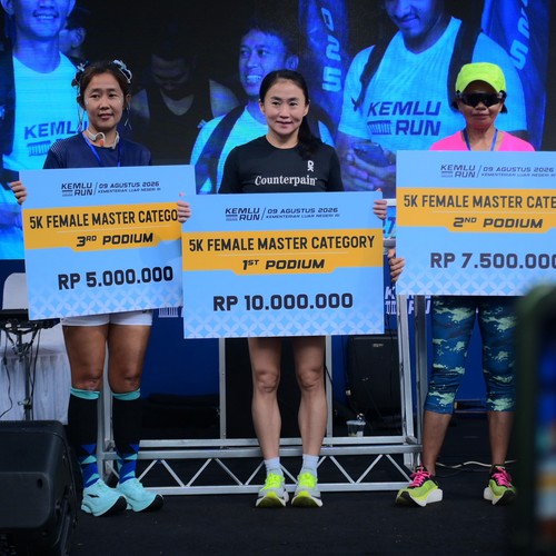 Race photo from KEMLU RUN 2026