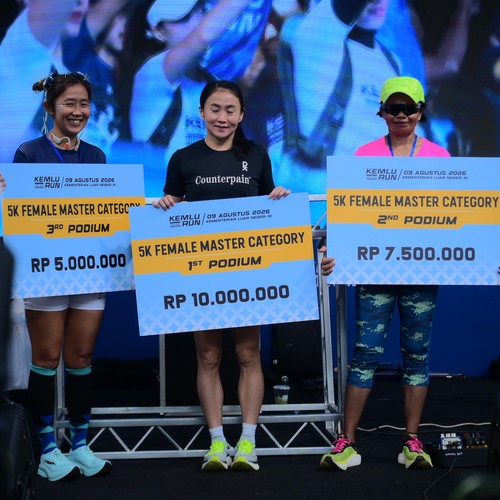 Race photo from KEMLU RUN 2026