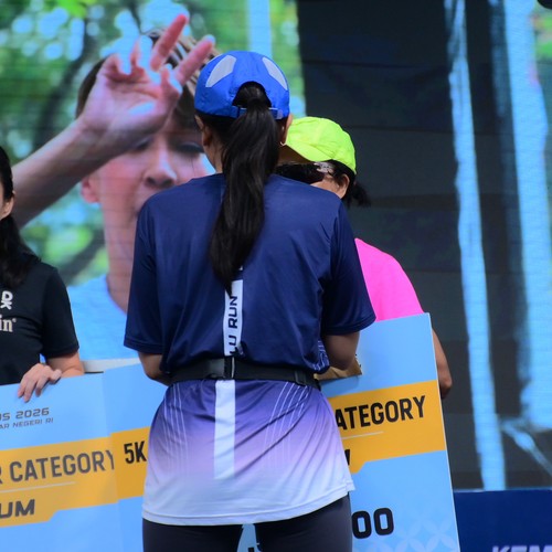 Race photo from KEMLU RUN 2026