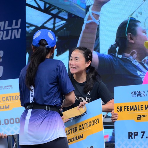 Race photo from KEMLU RUN 2026