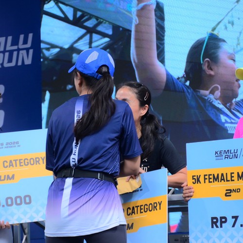 Race photo from KEMLU RUN 2026
