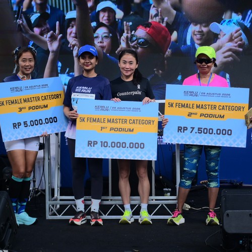 Race photo from KEMLU RUN 2026