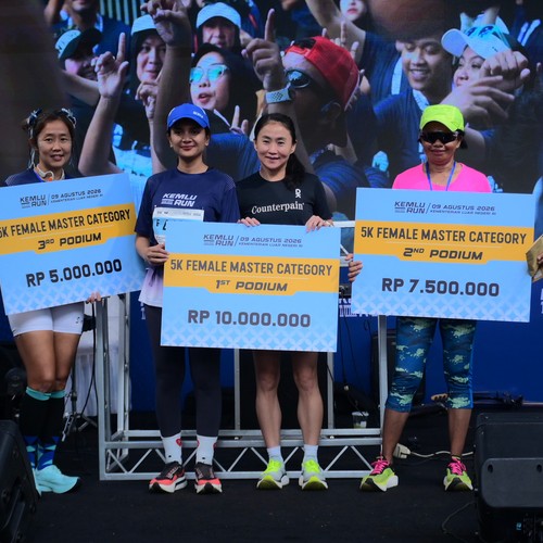 Race photo from KEMLU RUN 2026