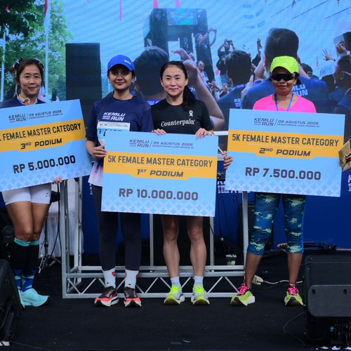 Race photo from KEMLU RUN 2026