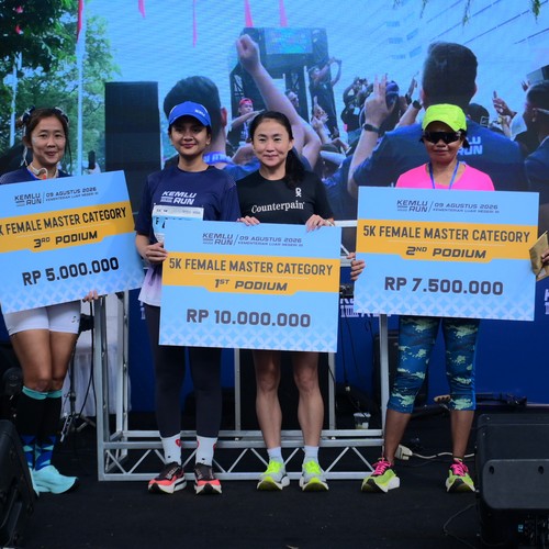 Race photo from KEMLU RUN 2026