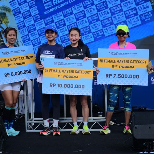 Race photo from KEMLU RUN 2026