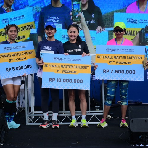 Race photo from KEMLU RUN 2026