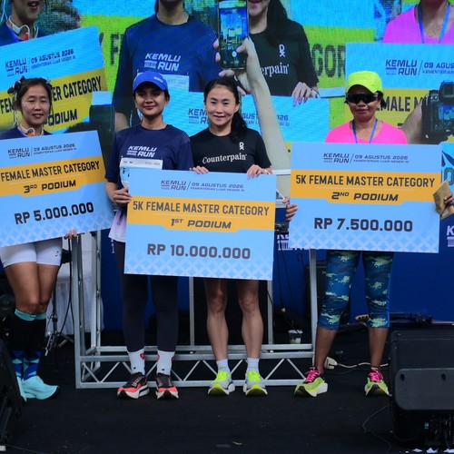 Race photo from KEMLU RUN 2026