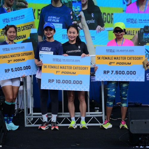 Race photo from KEMLU RUN 2026