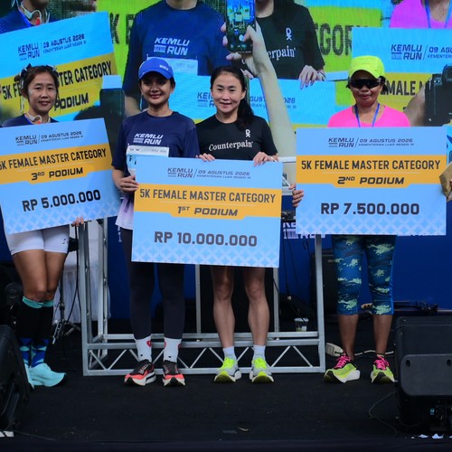 Race photo from KEMLU RUN 2026