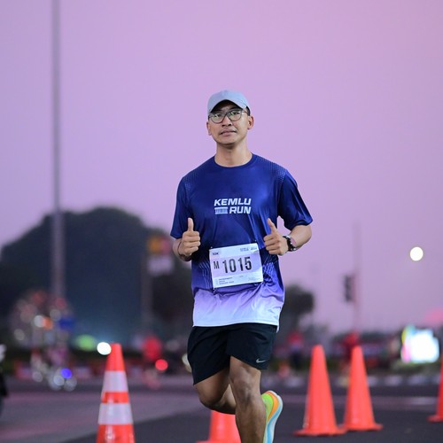 Race photo from KEMLU RUN 2026