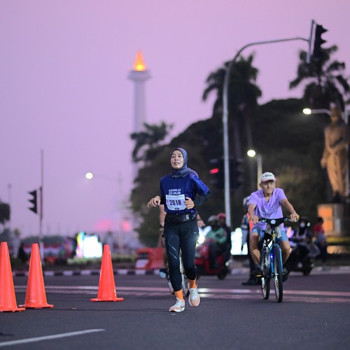 Race photo from KEMLU RUN 2026