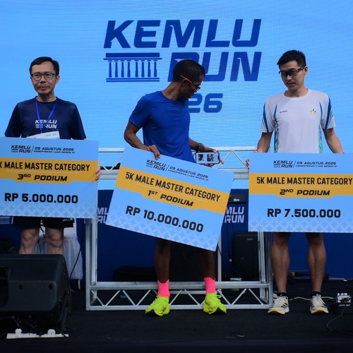 Race photo from KEMLU RUN 2026