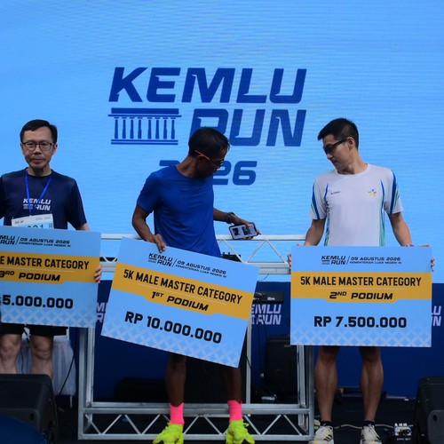 Race photo from KEMLU RUN 2026