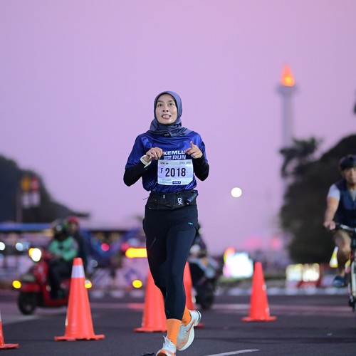 Race photo from KEMLU RUN 2026