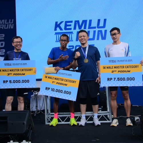 Race photo from KEMLU RUN 2026