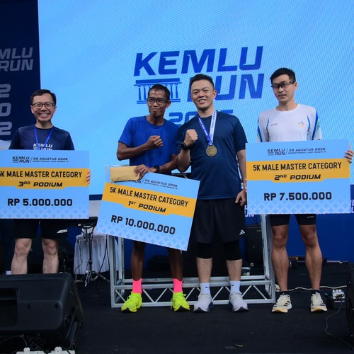 Race photo from KEMLU RUN 2026