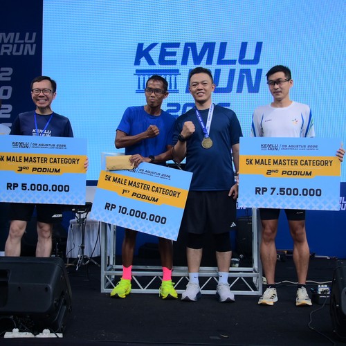 Race photo from KEMLU RUN 2026