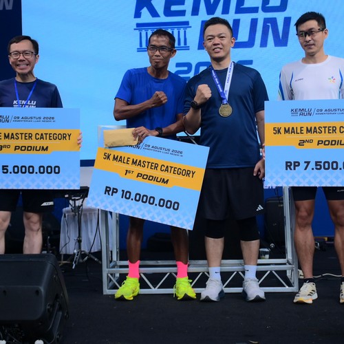 Race photo from KEMLU RUN 2026