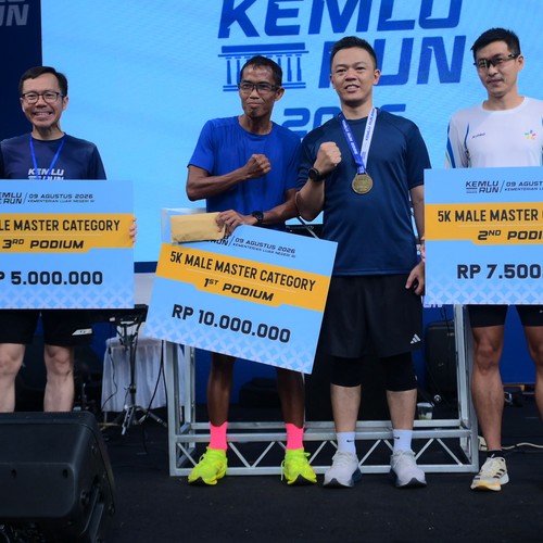 Race photo from KEMLU RUN 2026