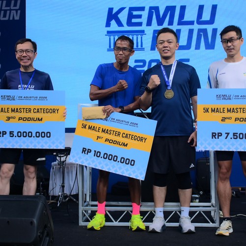 Race photo from KEMLU RUN 2026