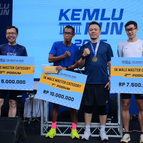 Race photo from KEMLU RUN 2026