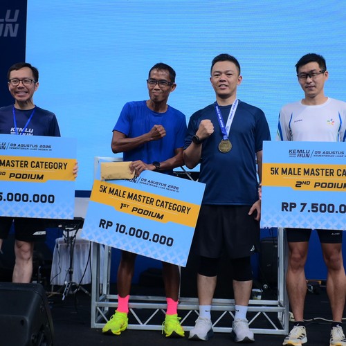 Race photo from KEMLU RUN 2026